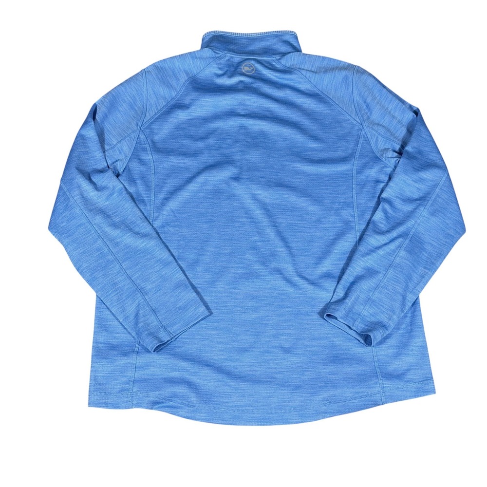 Vineyard Vines Sankaty Performance Quarter-Zip Pullover Mens Medium Blue Heather - Picture 3 of 10